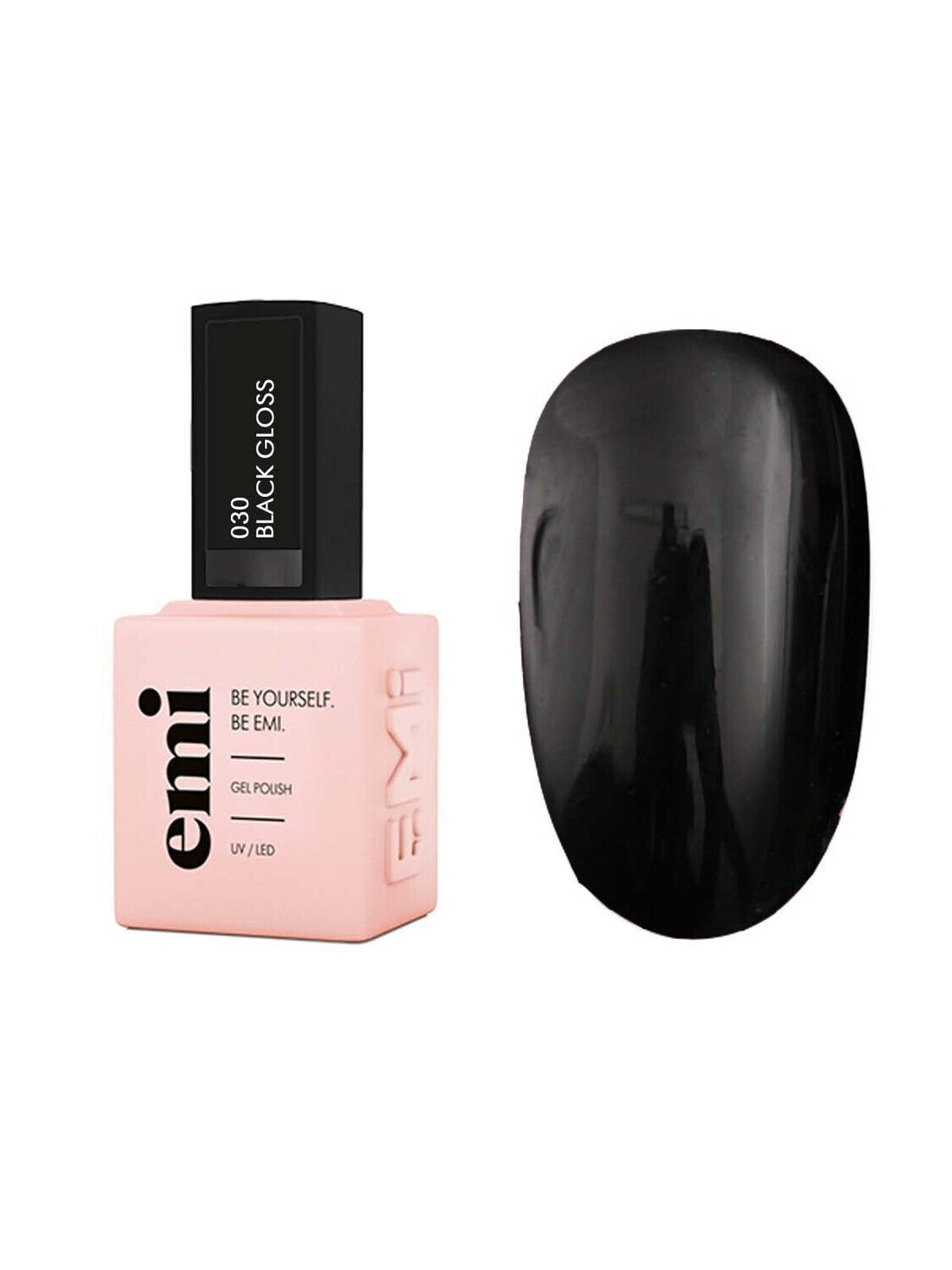 E.MiLac Black Gloss #030, 9 ml